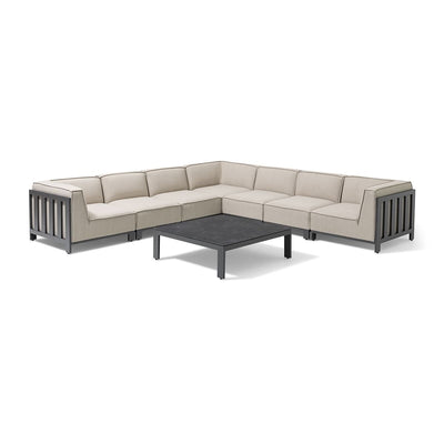 IBIZA Large Corner Sofa Set with square table by Maze Rattan. GardenBox Price £4299