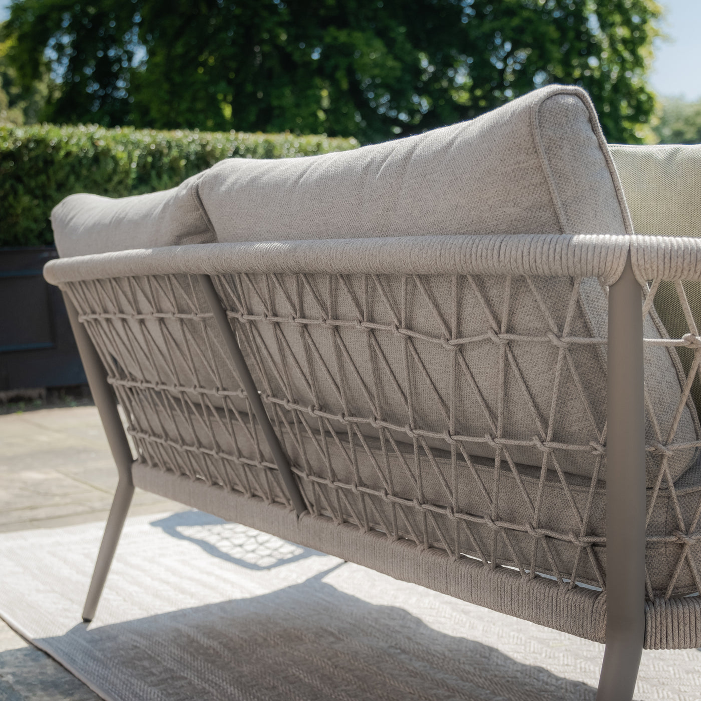 Monaco Rope Weave 2 Seat Sofa Set by Maze Rattan. GardenBox Price £1249