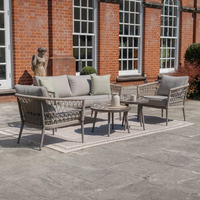 Monaco Rope Weave 3 Seat Sofa Set by Maze Rattan. GardenBox Price £1449