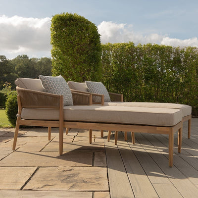 Porto Sunlounger Set with Side Table by Maze Rattan. GardenBox Price £1199