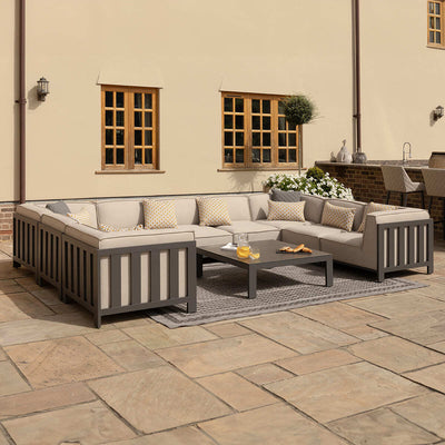 IBIZA U Shape Sofa Set with square table by Maze Rattan. GardenBox Price £5149