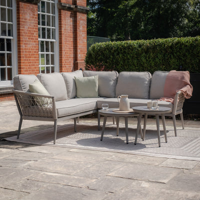 Monaco Rope Weave Small Corner Sofa Set by Maze Rattan. GardenBox Price £1449