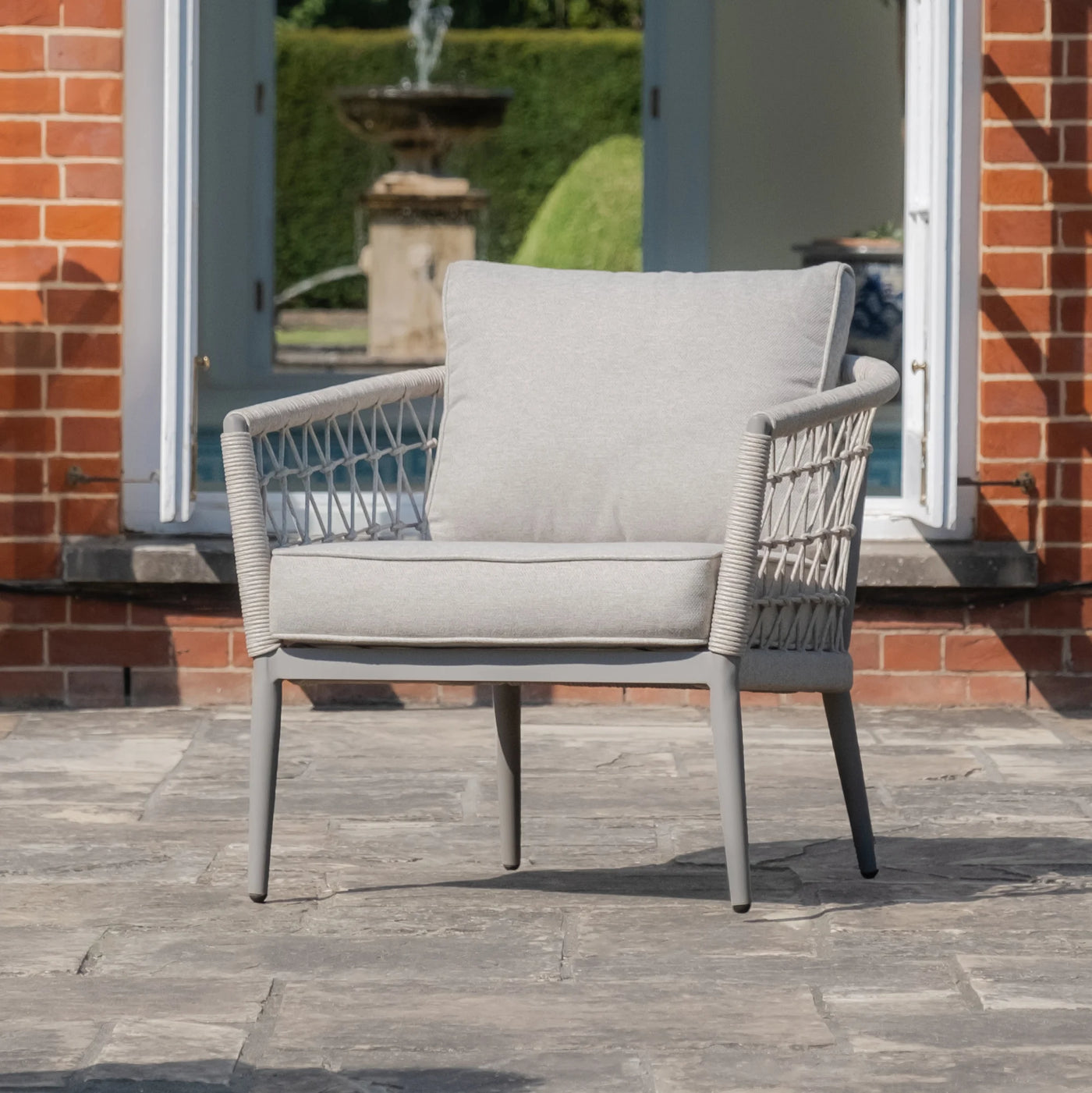 Monaco Rope Weave 2 Seat Sofa Set by Maze Rattan. GardenBox Price £1249