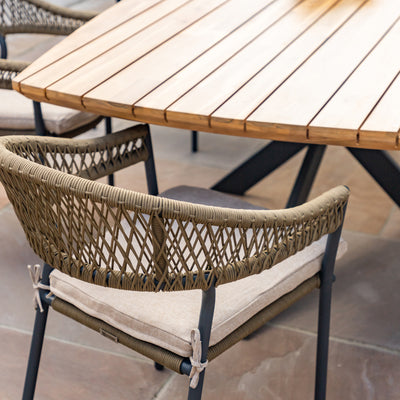 Bali 8 Seat Oval Dining Set by Maze Rattan. GardenBox Price £2149