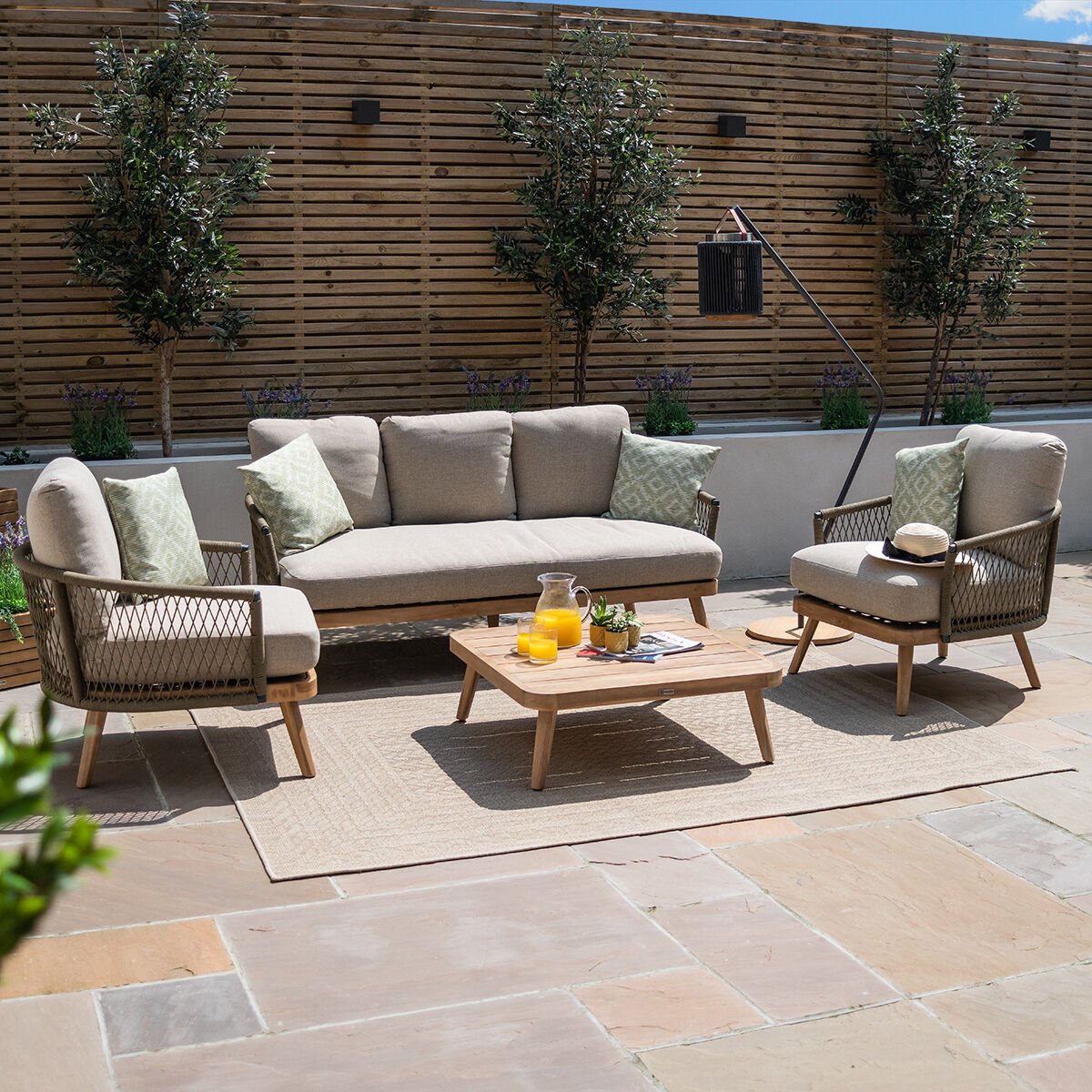 Bali 3 Seat Sofa Set by Maze Rattan. GardenBox Price £1399