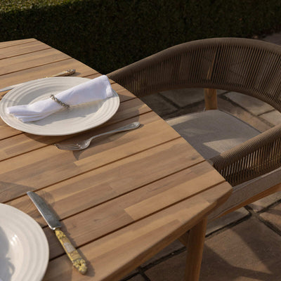 Porto 8 Seat Rectangular Dining Set by Maze Rattan. GardenBox Price £2149