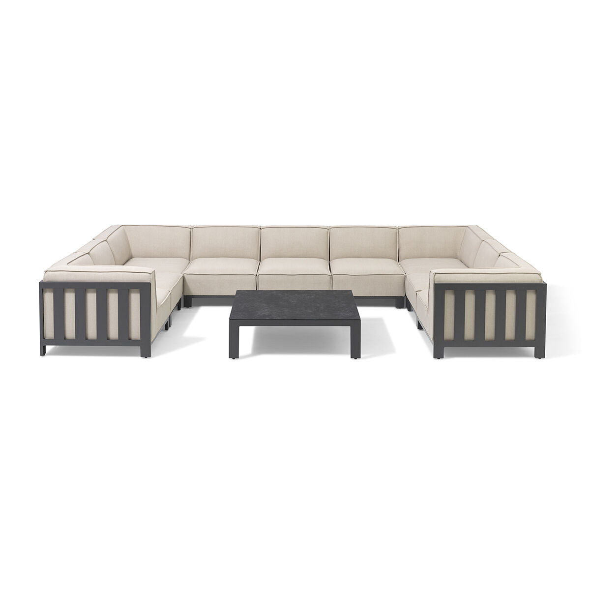 IBIZA U Shape Sofa Set with square table by Maze Rattan. GardenBox Price £5149