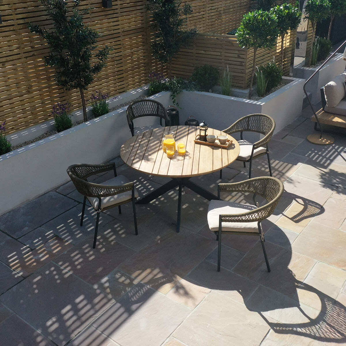 Bali 6 Seat Round Dining Set by Maze Rattan. GardenBox Price £1399