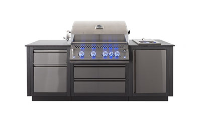 Napoleon OASIS Compact Outdoor Kitchen with Napoleon 700 Gas Barbecue and side "Sizzle Burner" £5699.99