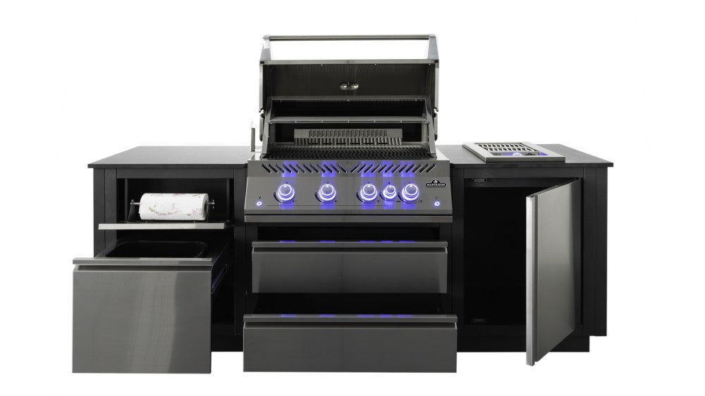 Napoleon OASIS Compact Outdoor Kitchen with Napoleon 700 Gas Barbecue and side "Sizzle Burner" £5699.99