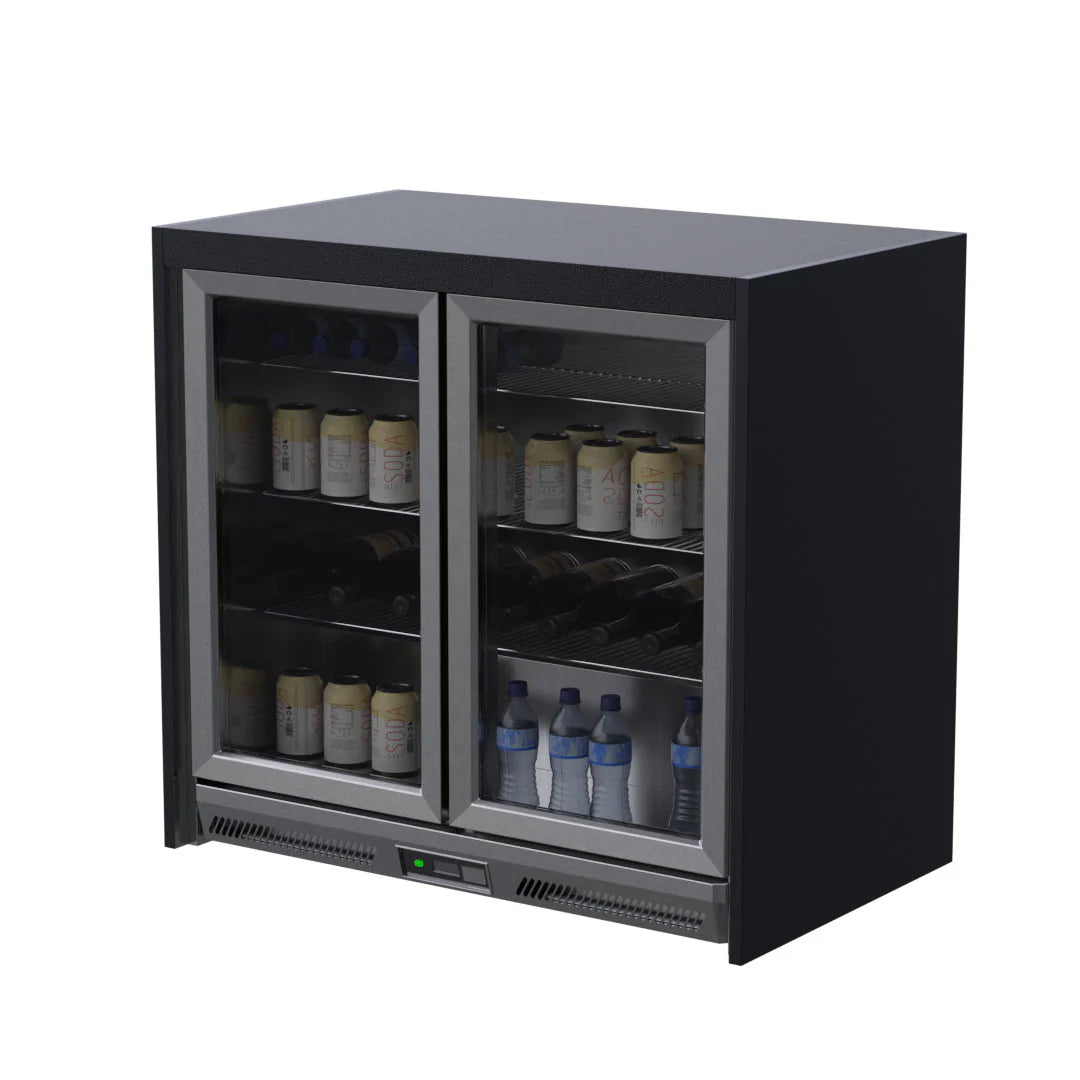 Whistler Fairford Black Double Fridge for Fairford Modular Outdoor Kitchen. GardenBox Price £1626.40