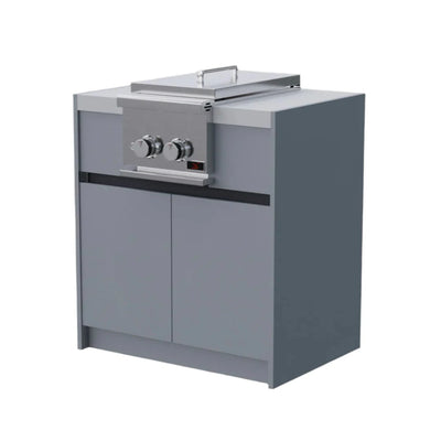 Whistler Fairford Side burner with grey cabinet for Fairford Modular Outdoor Kitchen. GardenBox Price £1358.55