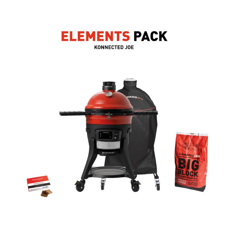 Kamado Joe Konnected Joe Elements Pack Digital Ceramic Charcoal Grill and Smoker. + FREE KJ T Shirt £2019