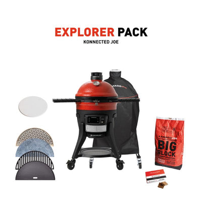 Kamado Joe Konnected Joe Explorer Pack Digital Ceramic Charcoal Grill and Smoker. + FREE KJ T Shirt £2359