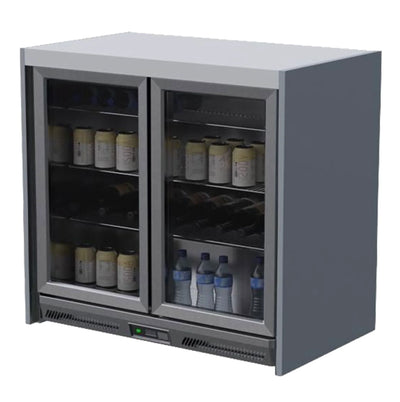 Whistler Fairford Grey Double Fridge for Fairford Modular Outdoor Kitchen. GardenBox Price £1620.40