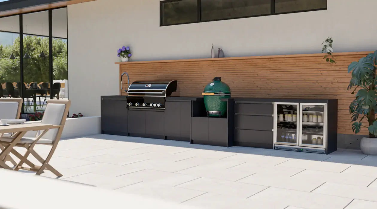 Whistler Fairford Balmoral 7 Piece Modular Outdoor Kitchen. GardenBox Price £9599