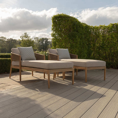 Porto Sunlounger Set with Side Table by Maze Rattan. GardenBox Price £1199