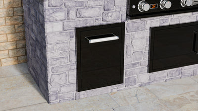 Whistler Burford Built-In Waste Bin in Black Silk