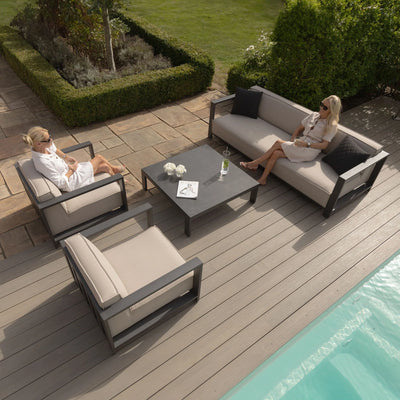 IBIZA 3 Seat Sofa Set with square table by Maze Rattan. GardenBox Price £2899