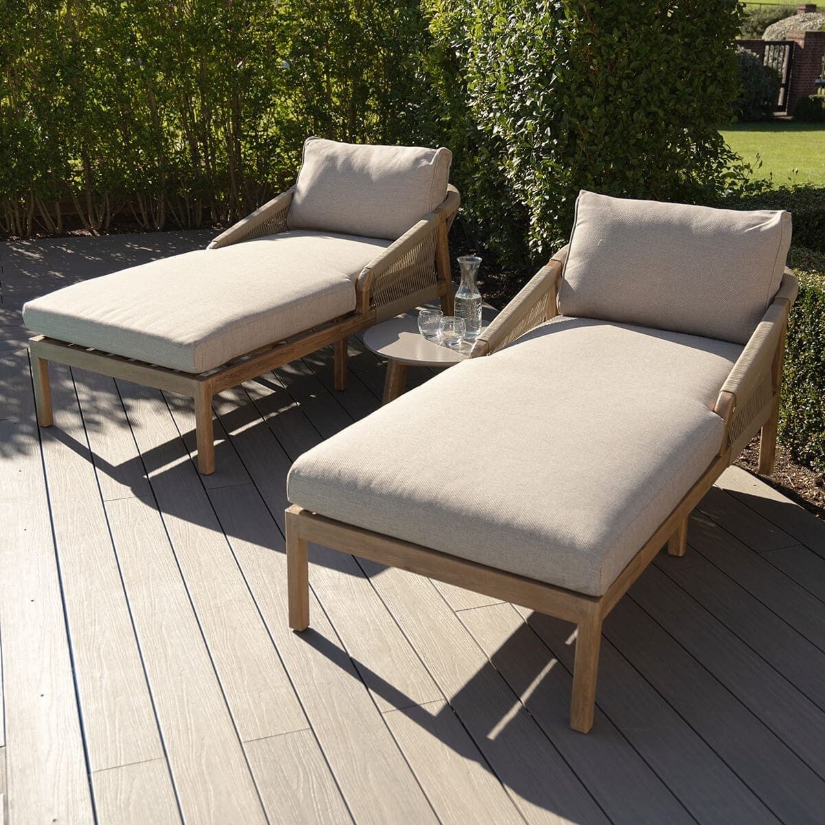 Martinique Sunlounge Set by Maze Rattan. GardenBox Price £1149