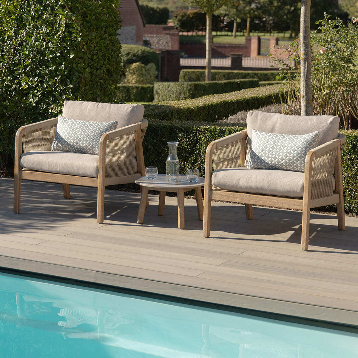 Martinique Lounge Set by Maze Rattan. GardenBox Price £699