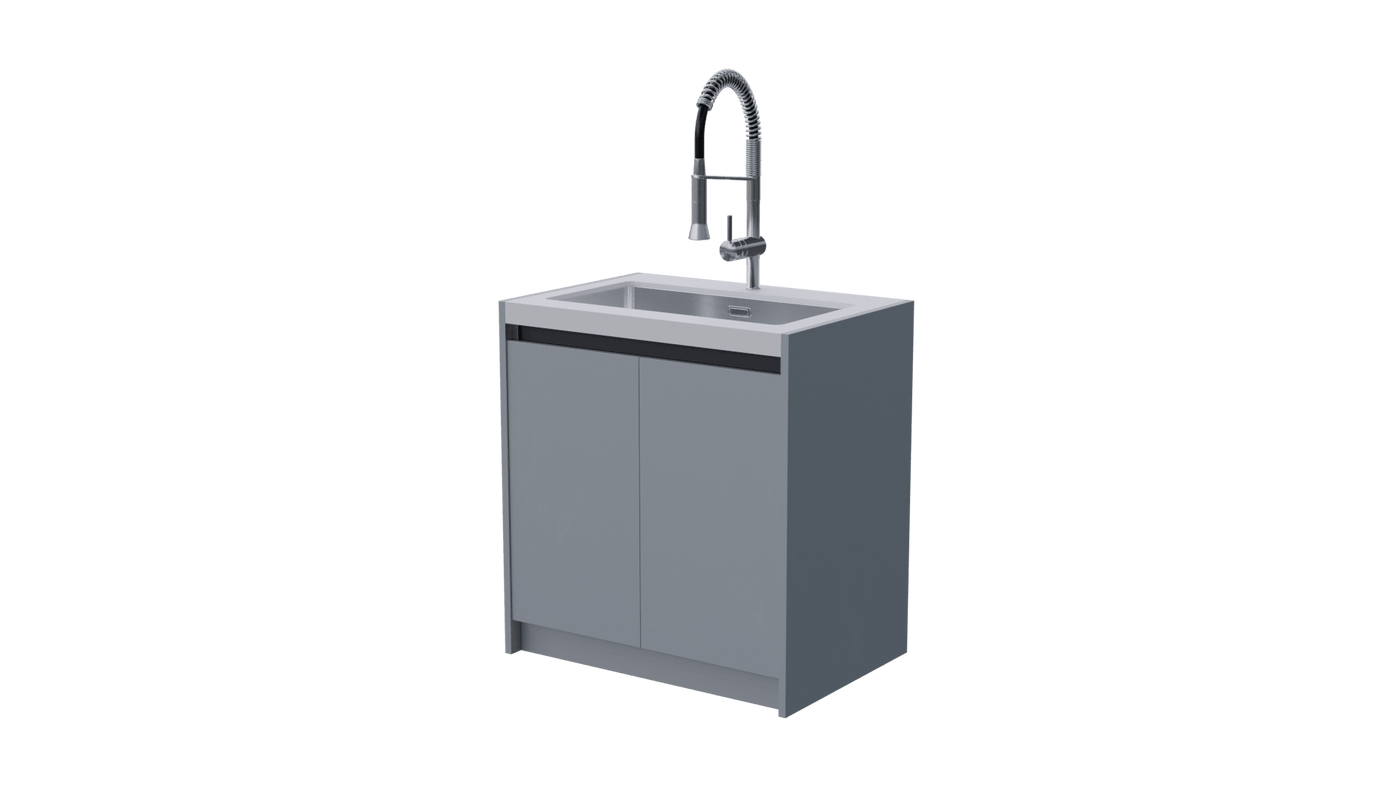 Whistler Fairford Grey Sink Unit for Fairford Modular Outdoor Kitchen. GardenBox Price £1156.19