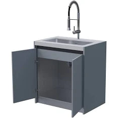 Whistler Fairford Grey Sink Unit for Fairford Modular Outdoor Kitchen. GardenBox Price £1156.19